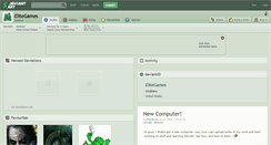 Desktop Screenshot of elitegames.deviantart.com