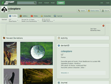 Tablet Screenshot of coleoptere.deviantart.com