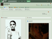 Tablet Screenshot of hollyhavok.deviantart.com