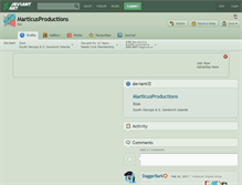 Tablet Screenshot of marticusproductions.deviantart.com
