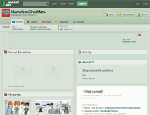 Tablet Screenshot of chameleoncircuitfans.deviantart.com