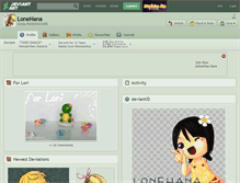 Tablet Screenshot of lonehana.deviantart.com