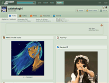 Tablet Screenshot of cutiekekegirl.deviantart.com