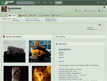 Tablet Screenshot of kamelot666.deviantart.com