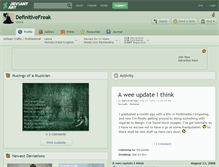 Tablet Screenshot of definitivefreak.deviantart.com