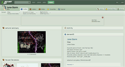 Desktop Screenshot of june-storm.deviantart.com