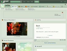 Tablet Screenshot of castitas.deviantart.com