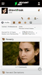 Mobile Screenshot of drawnfreak.deviantart.com
