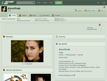 Tablet Screenshot of drawnfreak.deviantart.com