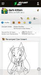 Mobile Screenshot of dark-kitten.deviantart.com