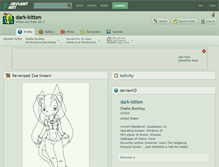 Tablet Screenshot of dark-kitten.deviantart.com