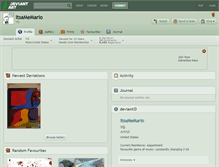 Tablet Screenshot of itsamemario.deviantart.com