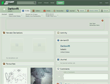Tablet Screenshot of darkswift.deviantart.com