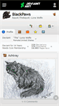 Mobile Screenshot of blackpaws.deviantart.com