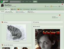 Tablet Screenshot of blackpaws.deviantart.com