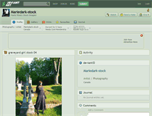 Tablet Screenshot of mariedark-stock.deviantart.com
