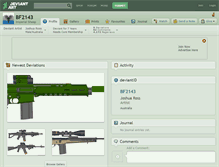 Tablet Screenshot of bf2143.deviantart.com