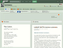 Tablet Screenshot of darkmatery.deviantart.com