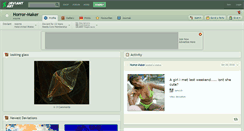 Desktop Screenshot of horror-maker.deviantart.com