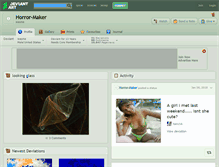 Tablet Screenshot of horror-maker.deviantart.com