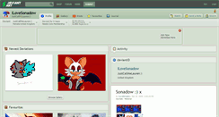 Desktop Screenshot of ilovesonadow.deviantart.com