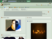 Tablet Screenshot of fabinhohps.deviantart.com