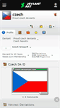 Mobile Screenshot of czech.deviantart.com