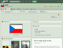 Tablet Screenshot of czech.deviantart.com