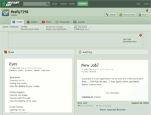 Tablet Screenshot of firefly7298.deviantart.com