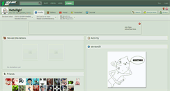 Desktop Screenshot of metalligirl.deviantart.com