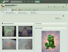 Tablet Screenshot of panthershifter11.deviantart.com