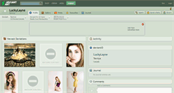 Desktop Screenshot of luckylayne.deviantart.com