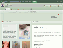 Tablet Screenshot of daddyrose.deviantart.com