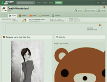 Tablet Screenshot of death-wonderland.deviantart.com