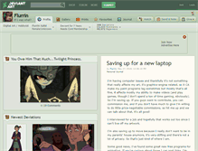 Tablet Screenshot of flurrin.deviantart.com