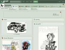 Tablet Screenshot of bunnyluz.deviantart.com