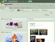 Tablet Screenshot of chiken-skratch.deviantart.com