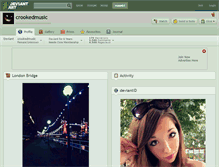 Tablet Screenshot of crookedmusic.deviantart.com