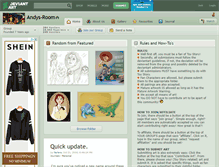 Tablet Screenshot of andys-room.deviantart.com