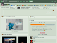 Tablet Screenshot of madgrass.deviantart.com