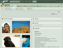 Tablet Screenshot of moncha.deviantart.com