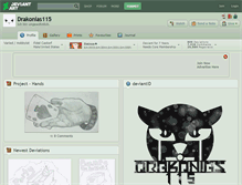 Tablet Screenshot of drakonias115.deviantart.com