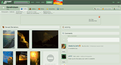Desktop Screenshot of hendrickson.deviantart.com