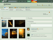Tablet Screenshot of hendrickson.deviantart.com