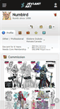 Mobile Screenshot of numbird.deviantart.com