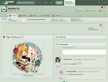 Tablet Screenshot of motoko-su.deviantart.com