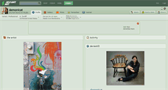Desktop Screenshot of demonicat.deviantart.com