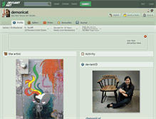 Tablet Screenshot of demonicat.deviantart.com