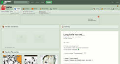 Desktop Screenshot of pamu.deviantart.com