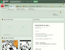 Tablet Screenshot of pamu.deviantart.com